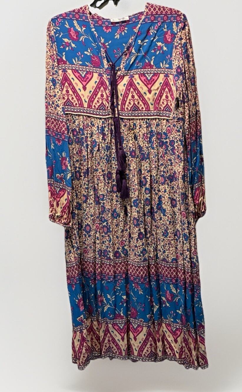 R.Vivimos Women's Long Sleeve Floral Large